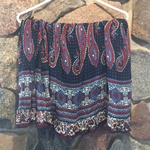 Cute paisley skirt with elastic band